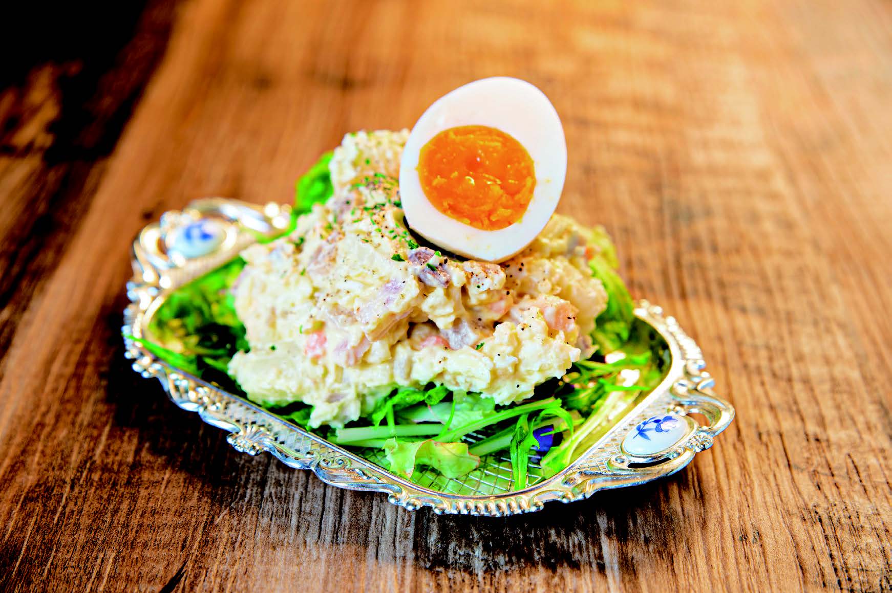 TREGIONいぶりがっこのポテサラ