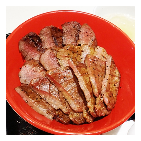牛タンレストラン 陣中 丸ごと牛タン塩 大盛丼セット