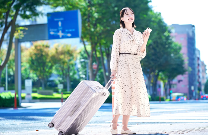 旅行中のイメージ写真